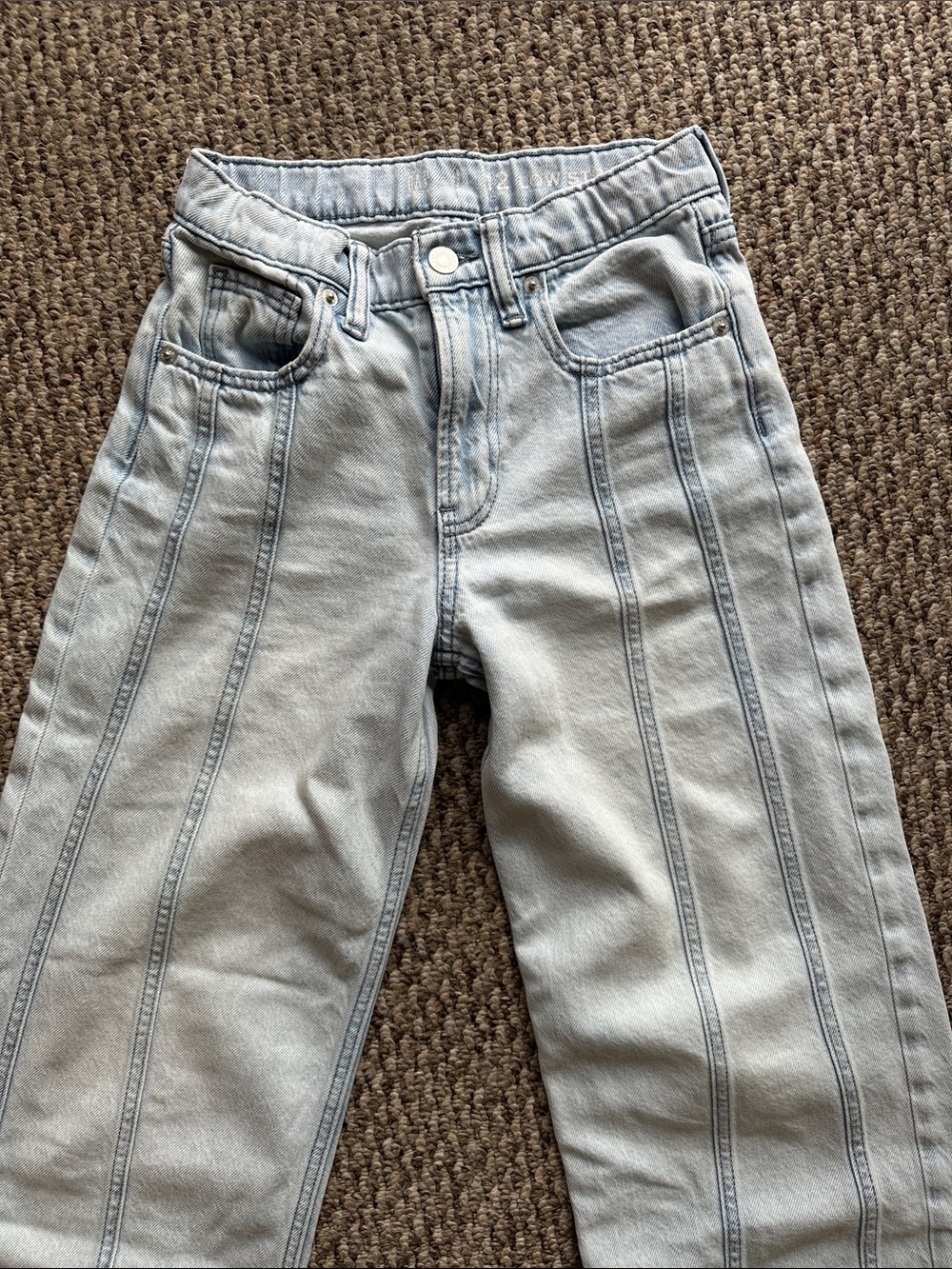 GAP Light Wash Jeans with Vertical Panel Detailing